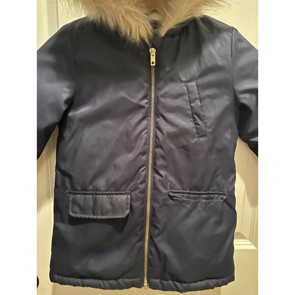 NWOT Crazy 8 Navy Blue Zipper Down w/ Faux Hood Boy Jacket Size S (5-6) - Picture 5 of 9
